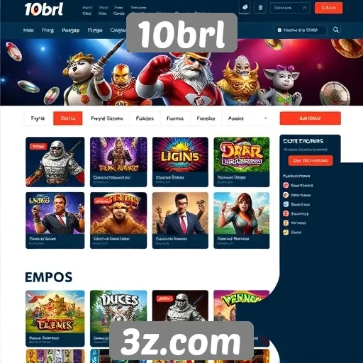 Experiência do usuário no site de jogos 10brl